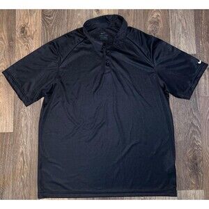 Nike Men's Dri-Fit Golf Polo Shirt Black Size XL